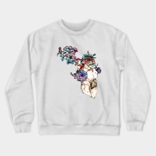 Blooming Skull Crewneck Sweatshirt